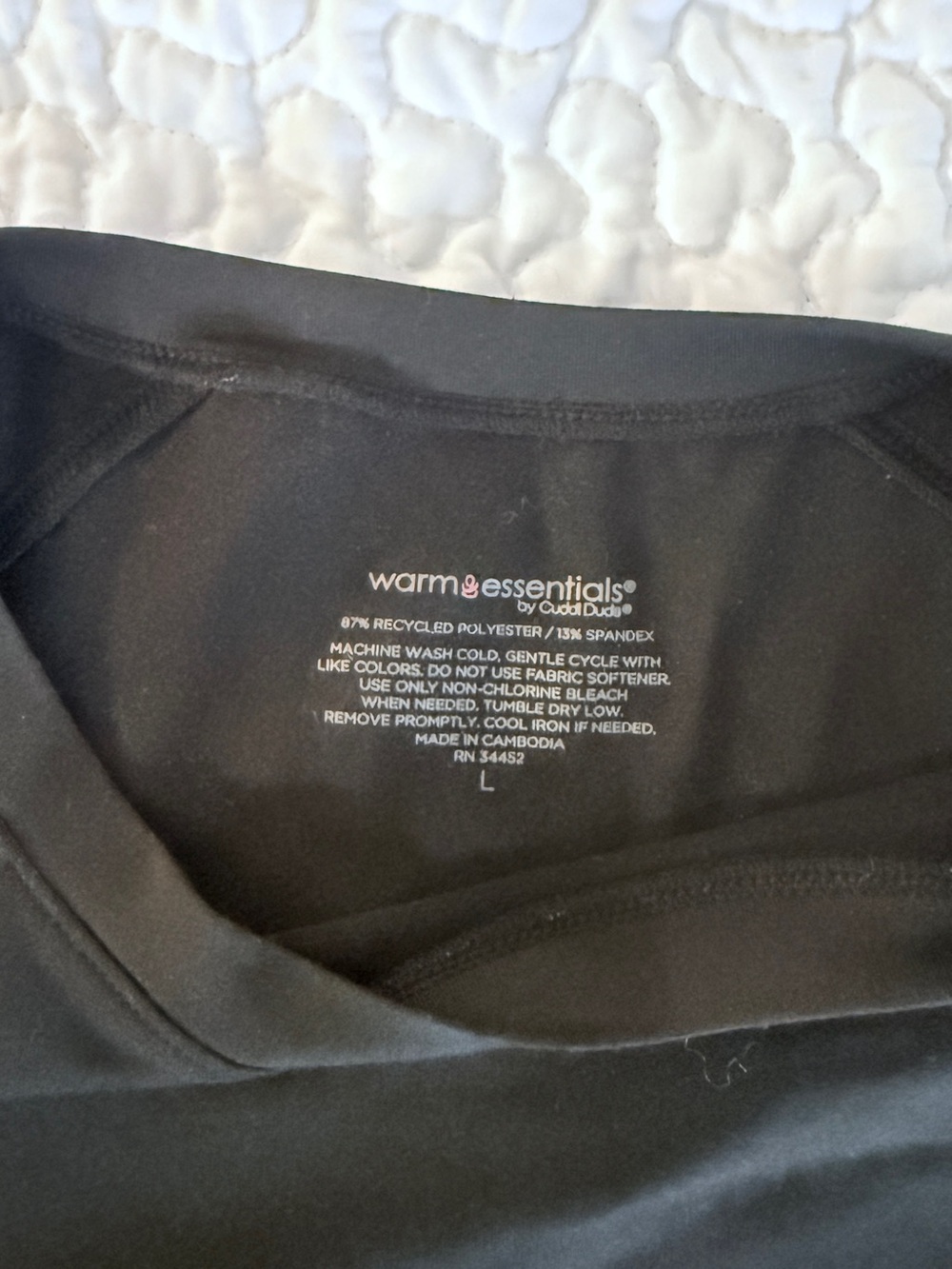 Warm Essentials by Cuddl Duds Size L EUC